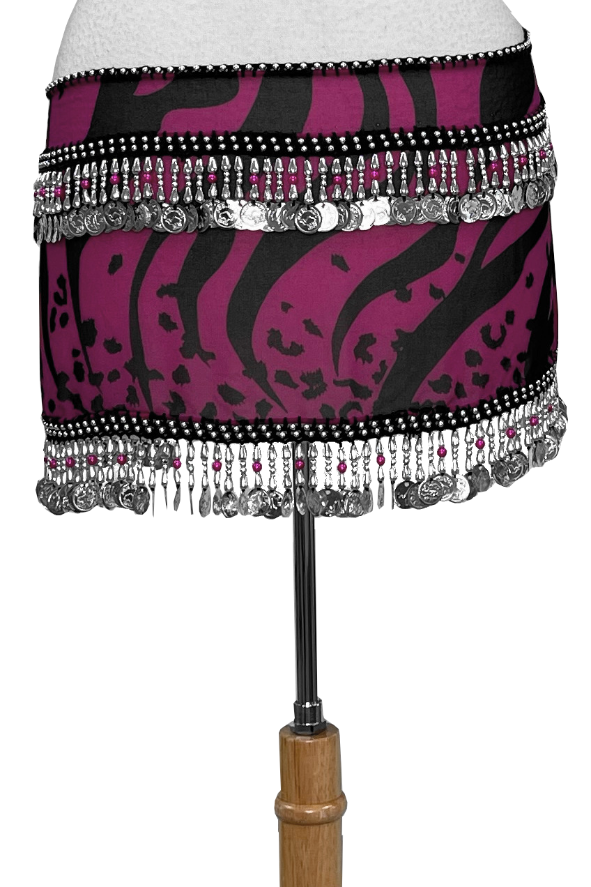 Jingly bellydance hip belt