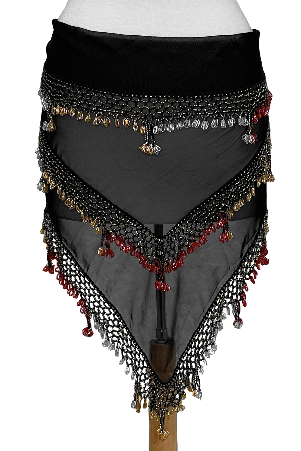 Beaded chiffon shawl