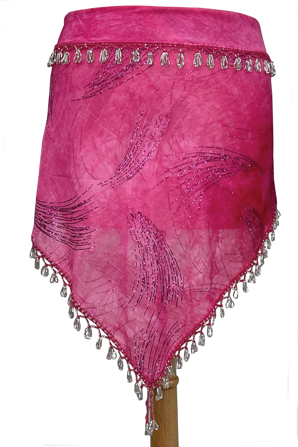 Chiffon glitter hip scarf
