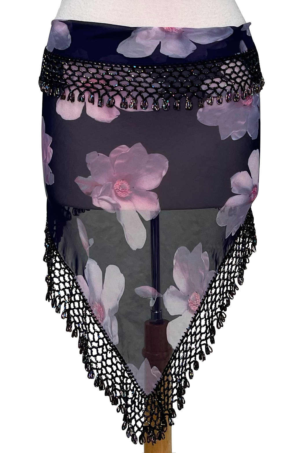 Beaded floral shawl