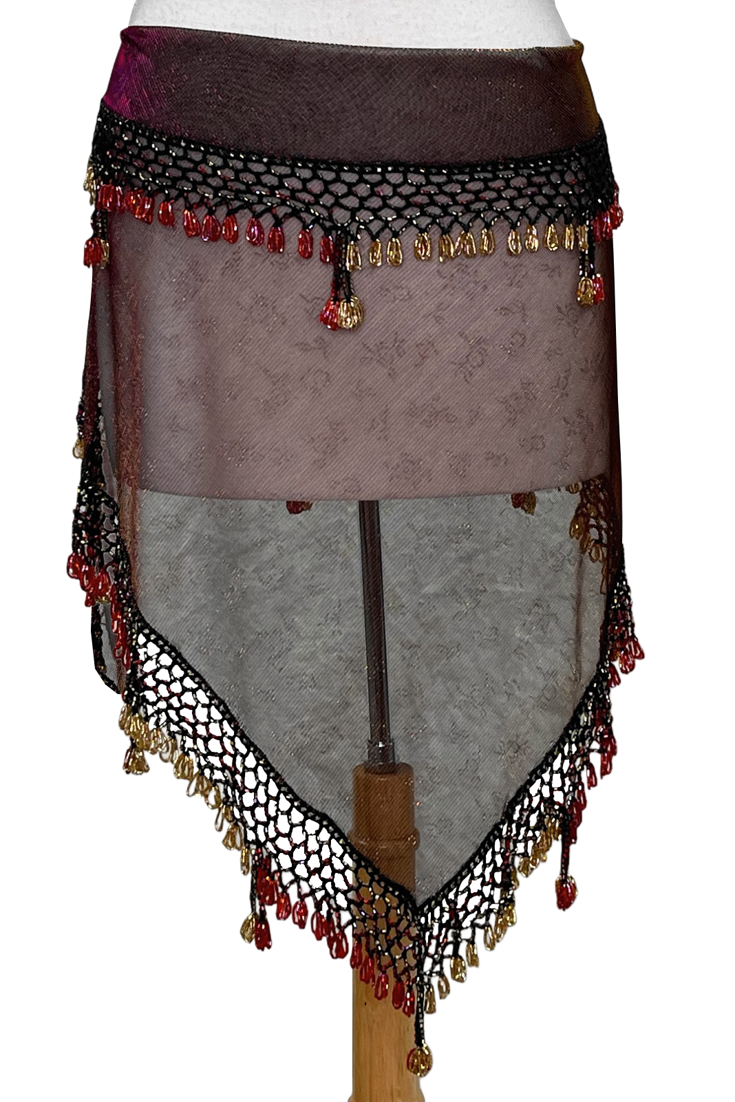 Metallic sheen shawl