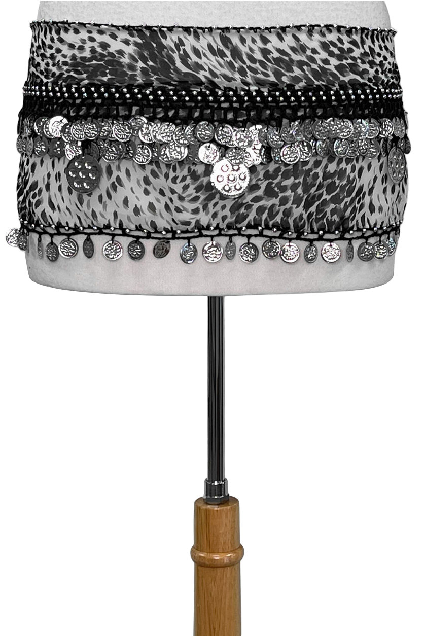 Animal print hip scarf