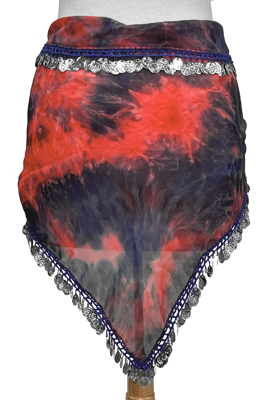Tie dyed hip scarf