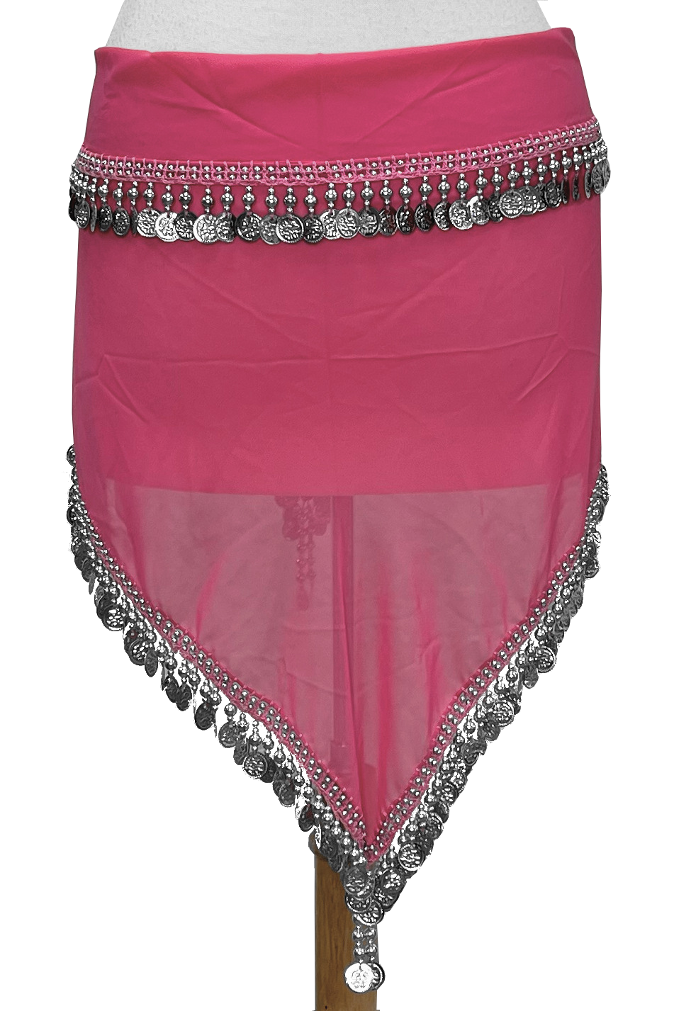 Solid chiffon hip scarf