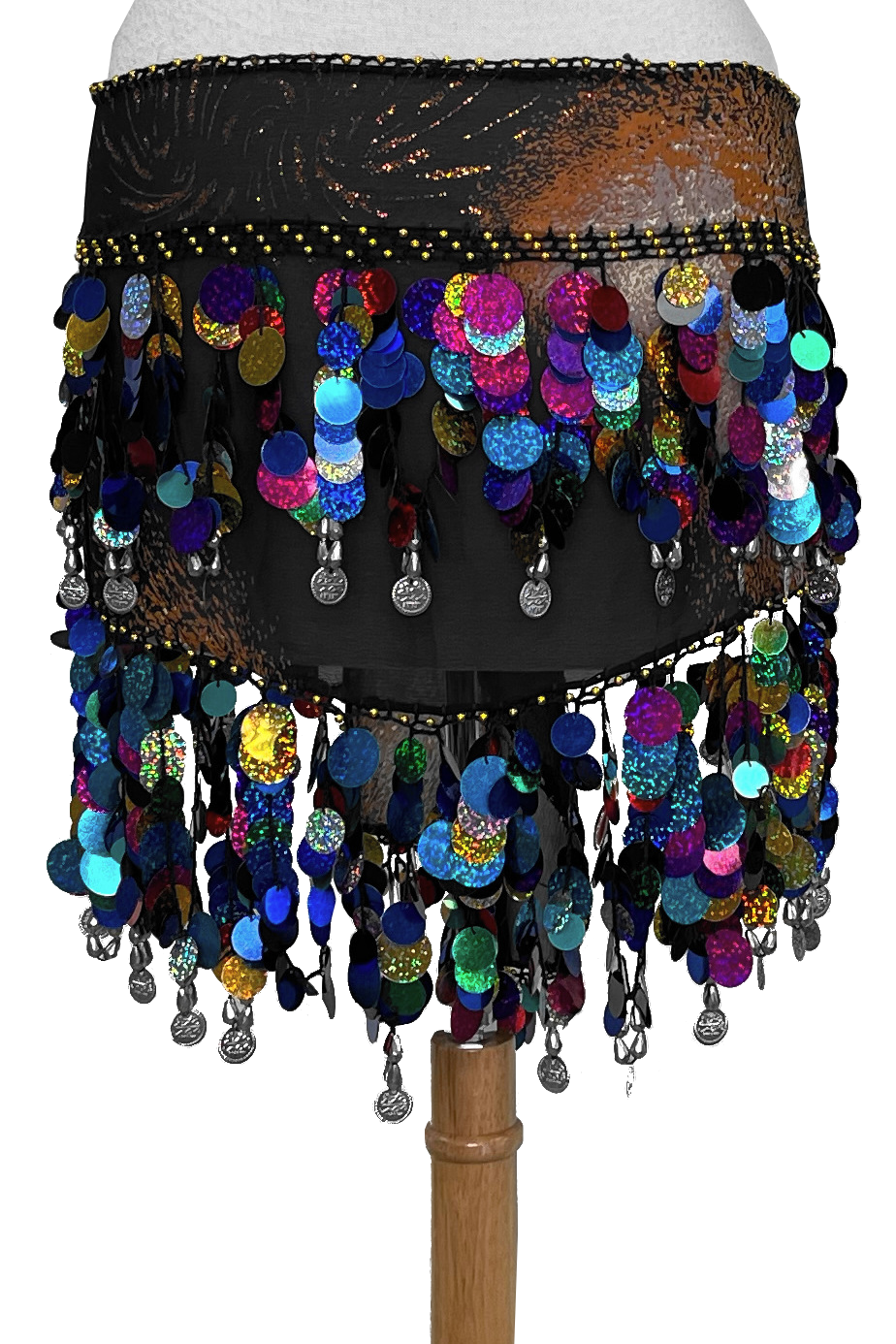Shiny hip scarf