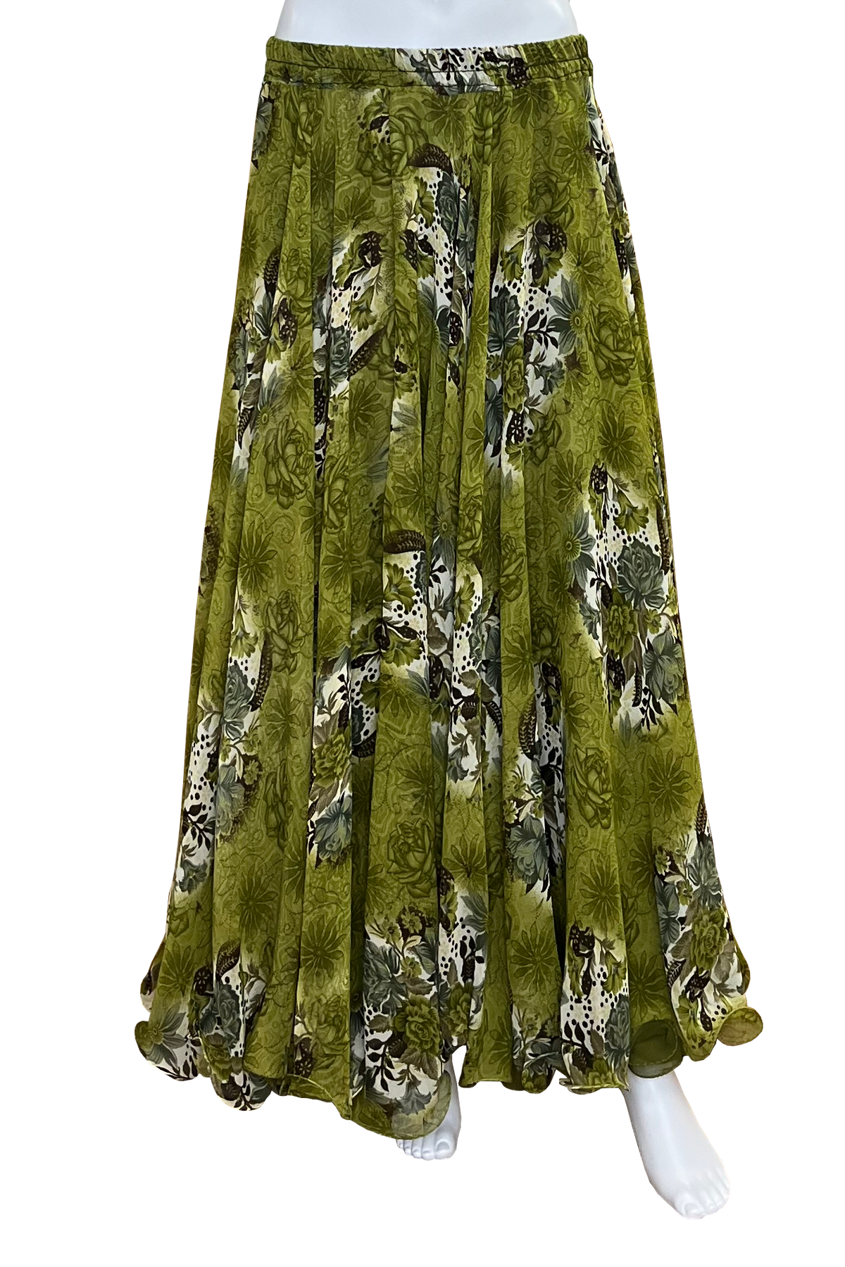Double Layer Circle Skirt Without Slits