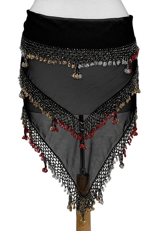 Beaded chiffon shawl