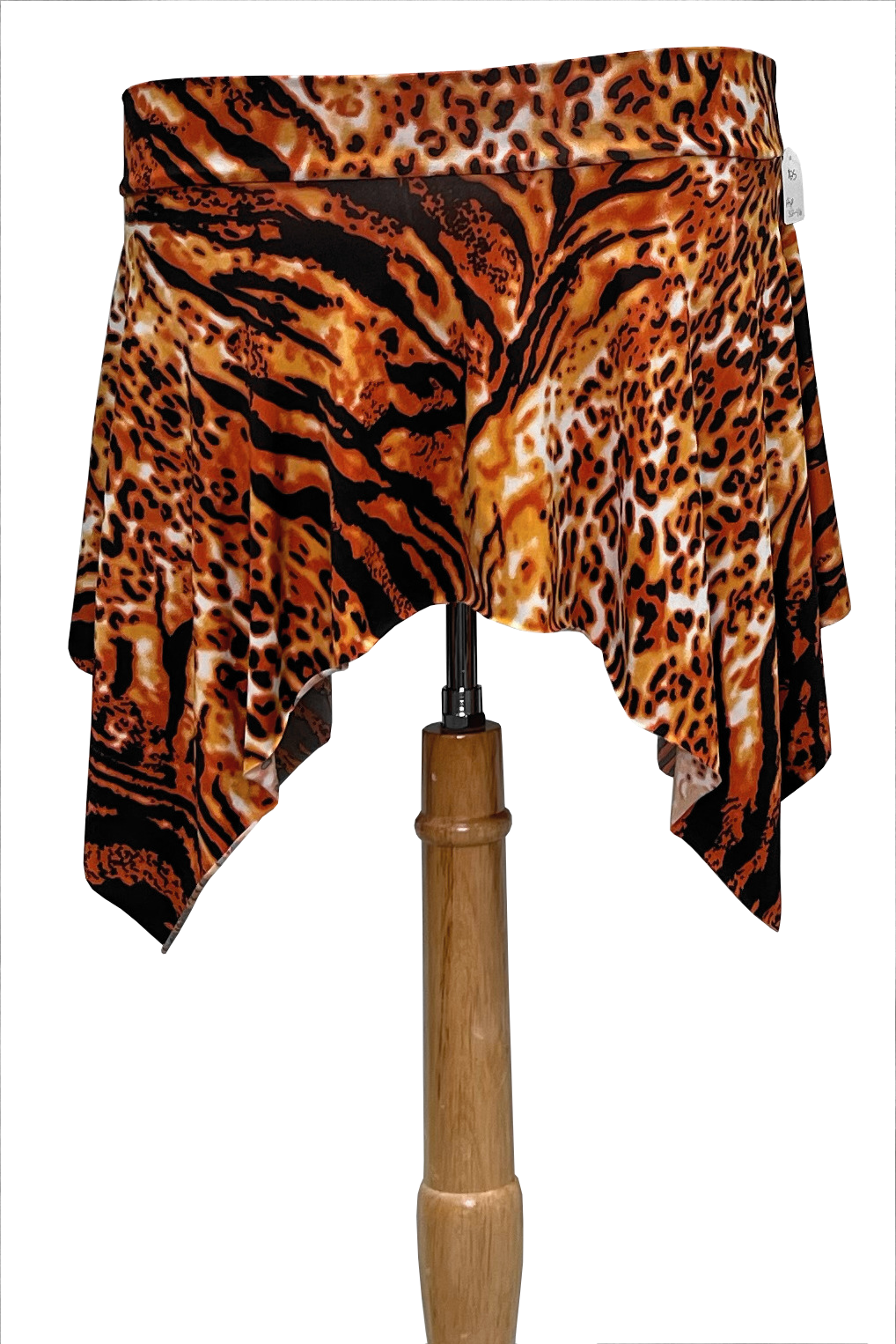 animal print mini skirt