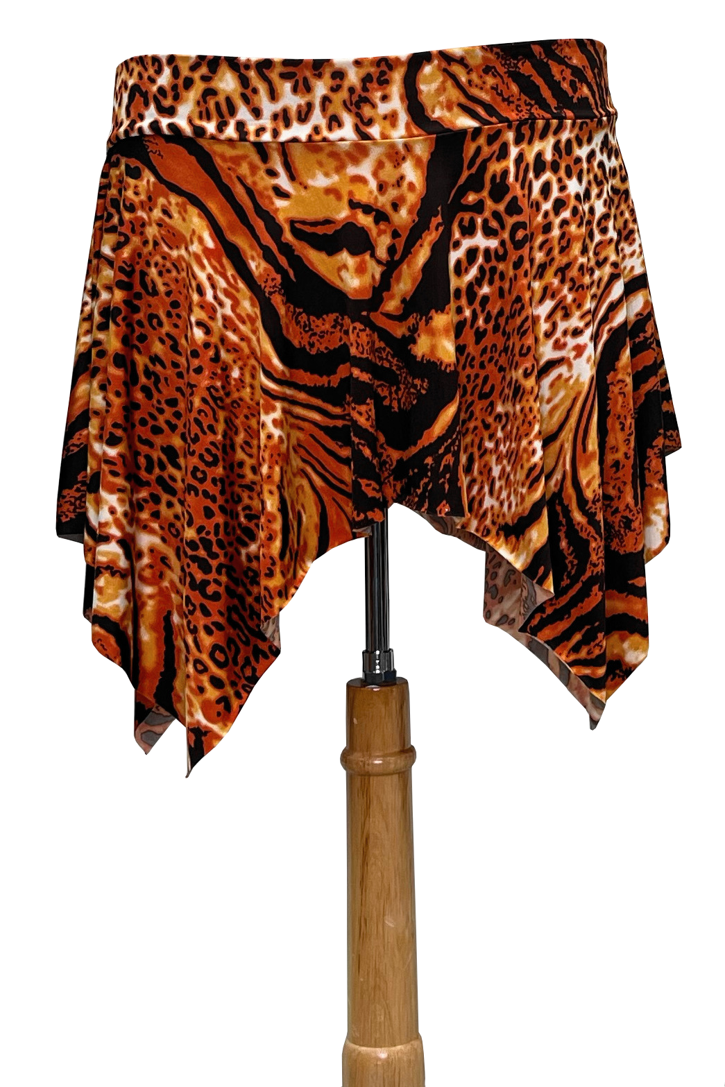 animal print mini skirt