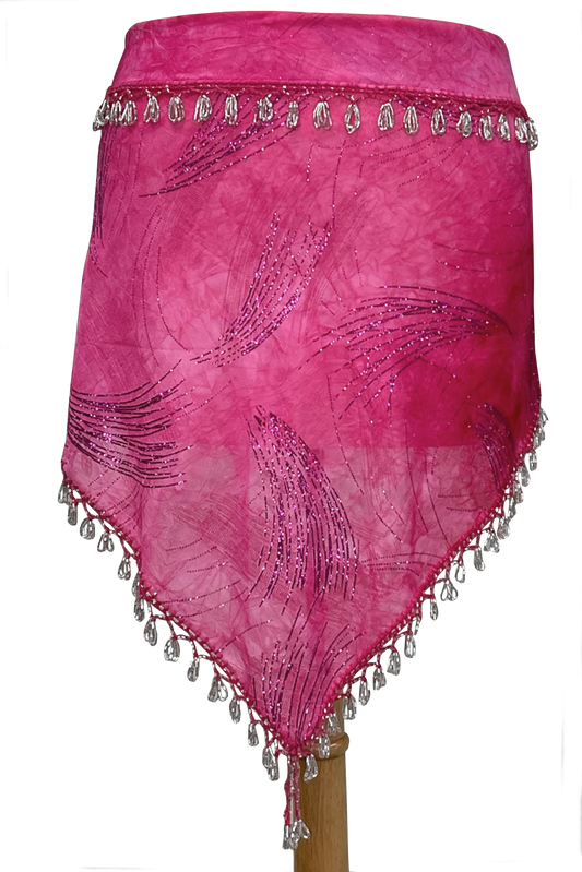 Chiffon glitter hip scarf