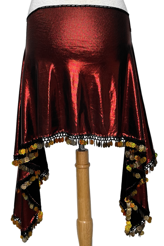 Stretchy bellydance hip scarf