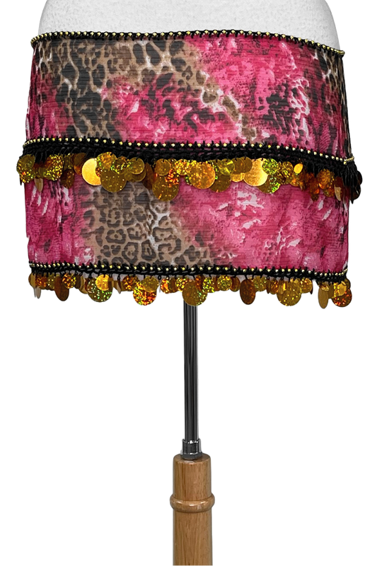 Pink and animal print hip wrap