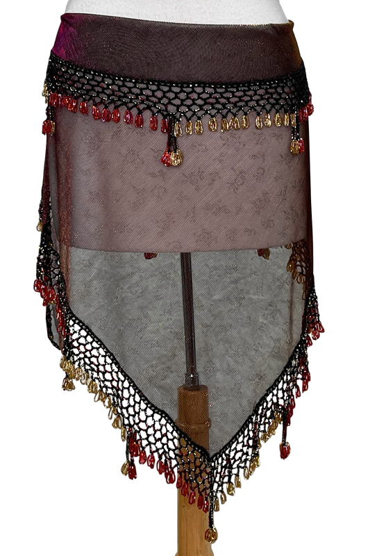 Metallic sheen shawl