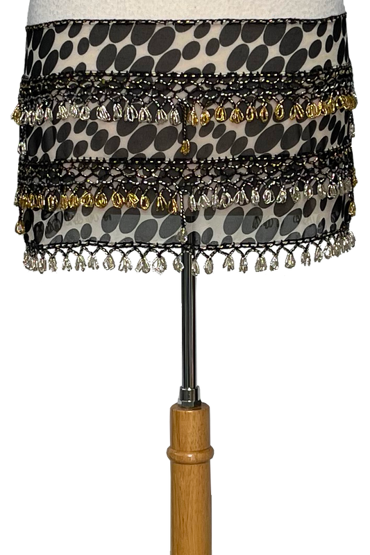 Circle print hip scarf