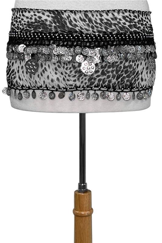 Animal print hip scarf