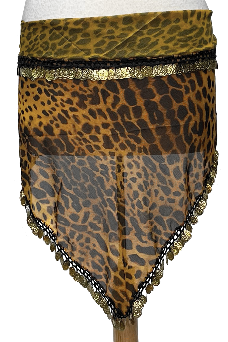 leopard animal print hip scarf