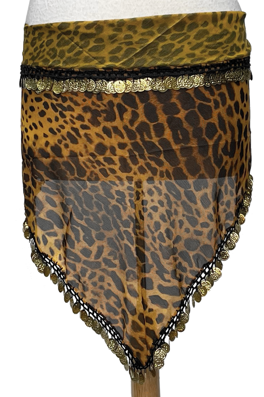 leopard animal print hip scarf