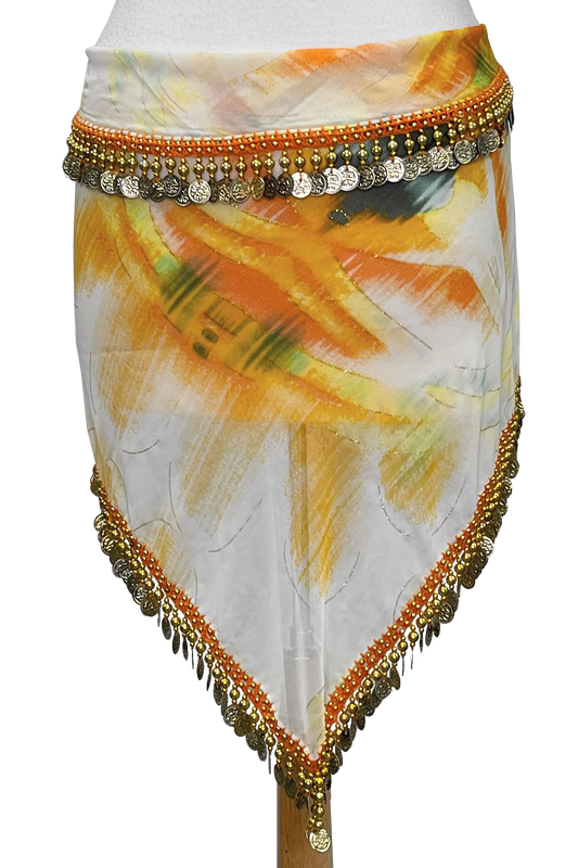 Scarf in sunset colors