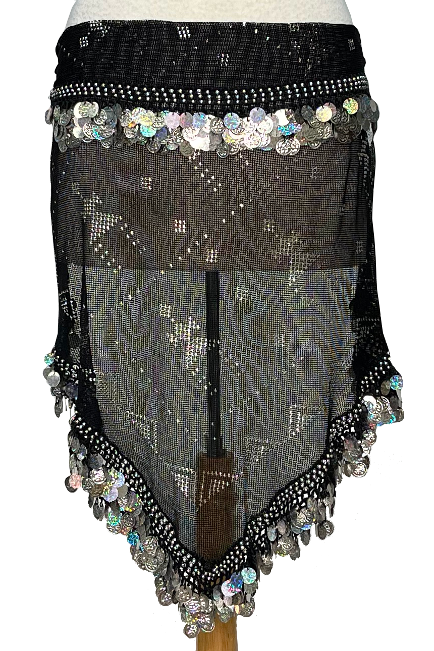 Assuit hip scarf with people