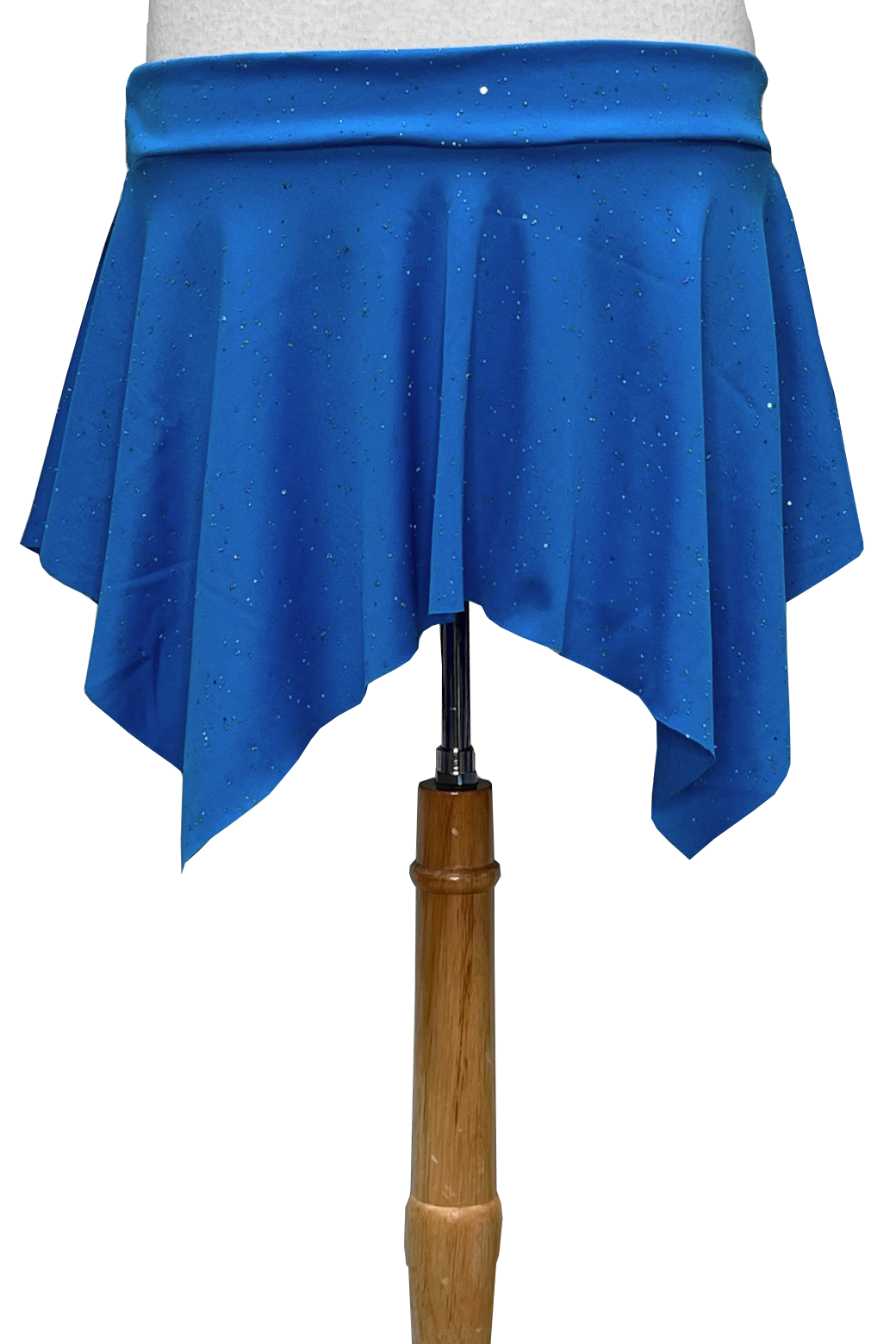 Blue mini skirt with metallic dots