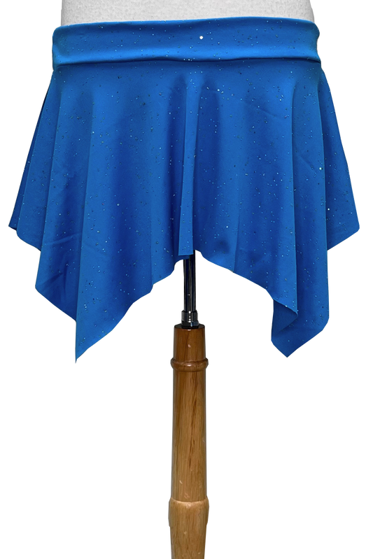 Blue mini skirt with metallic dots