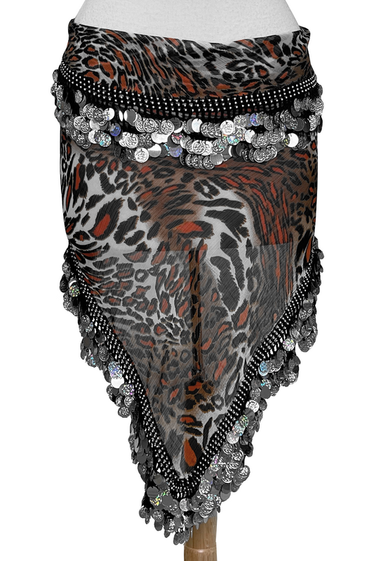 Jaguar print hip scarf