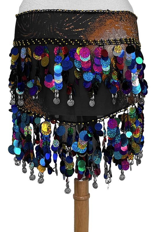 Shiny hip scarf