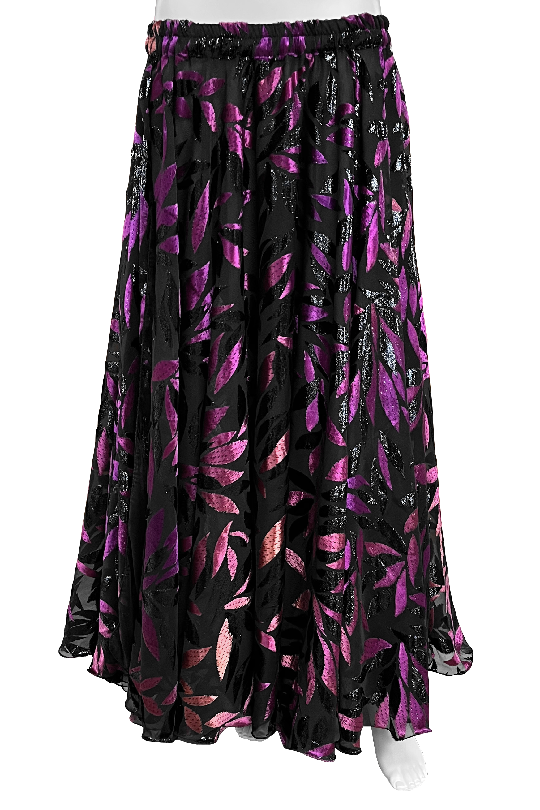 Shiny double layer bellydance skirt