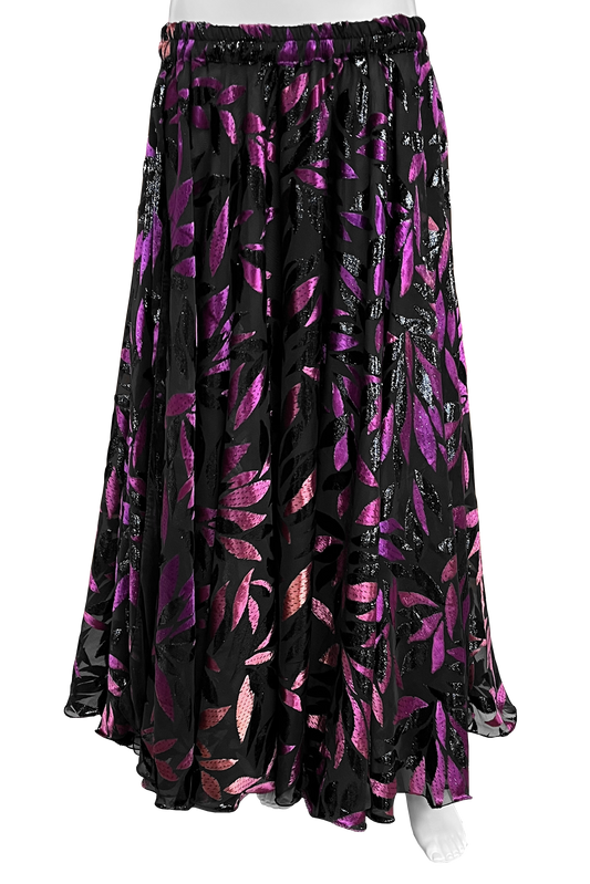 Shiny double layer bellydance skirt