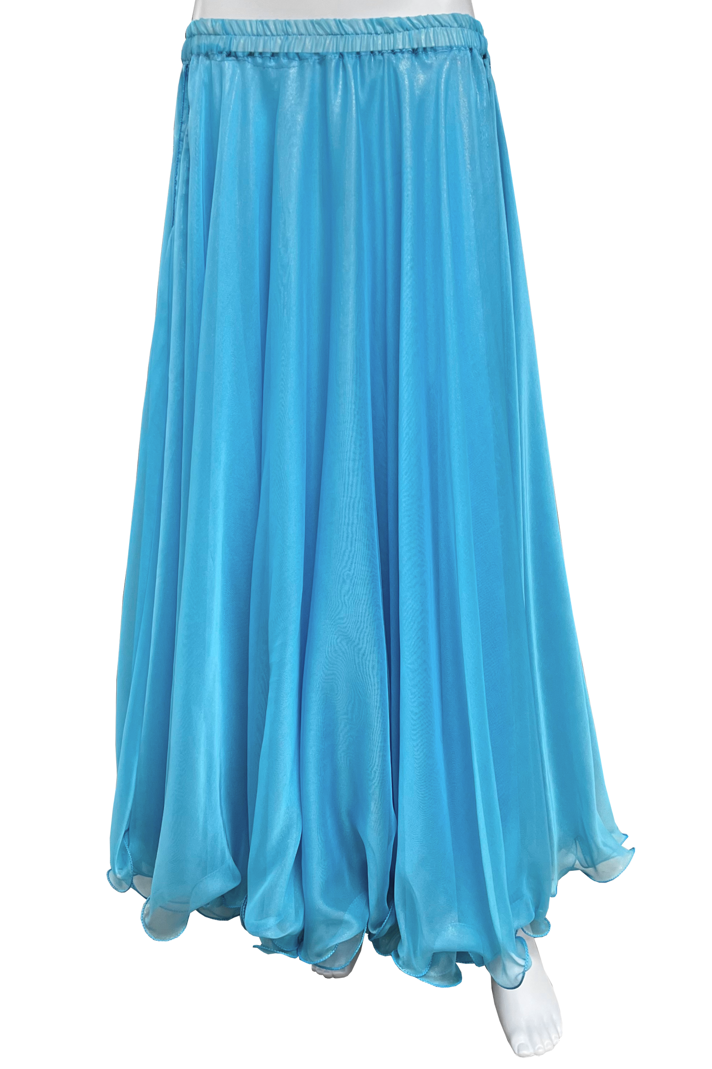 Pale blue bellydance skirt
