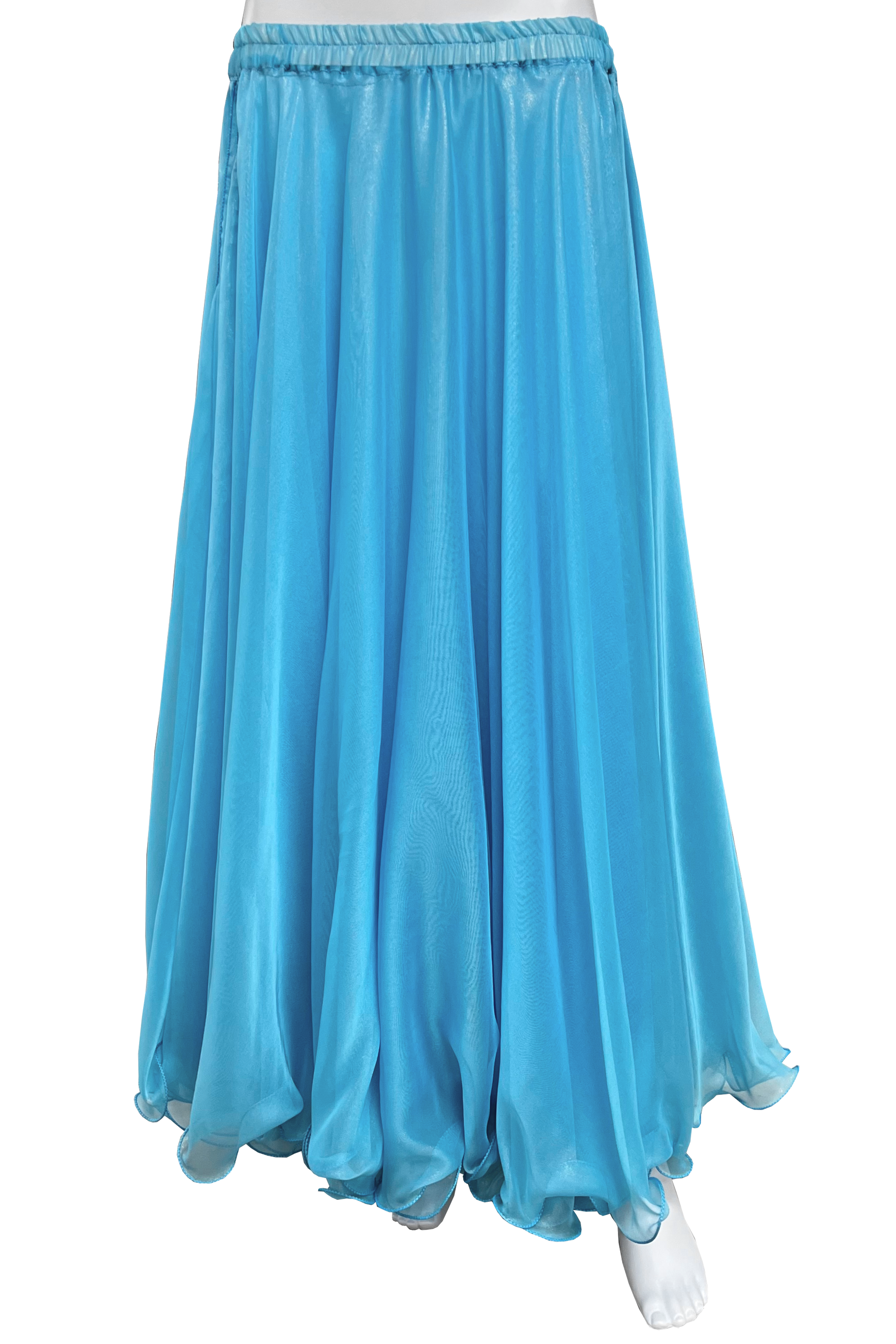 Pale blue bellydance skirt