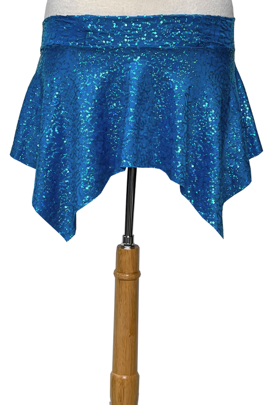 Turquoise athleisure skirt