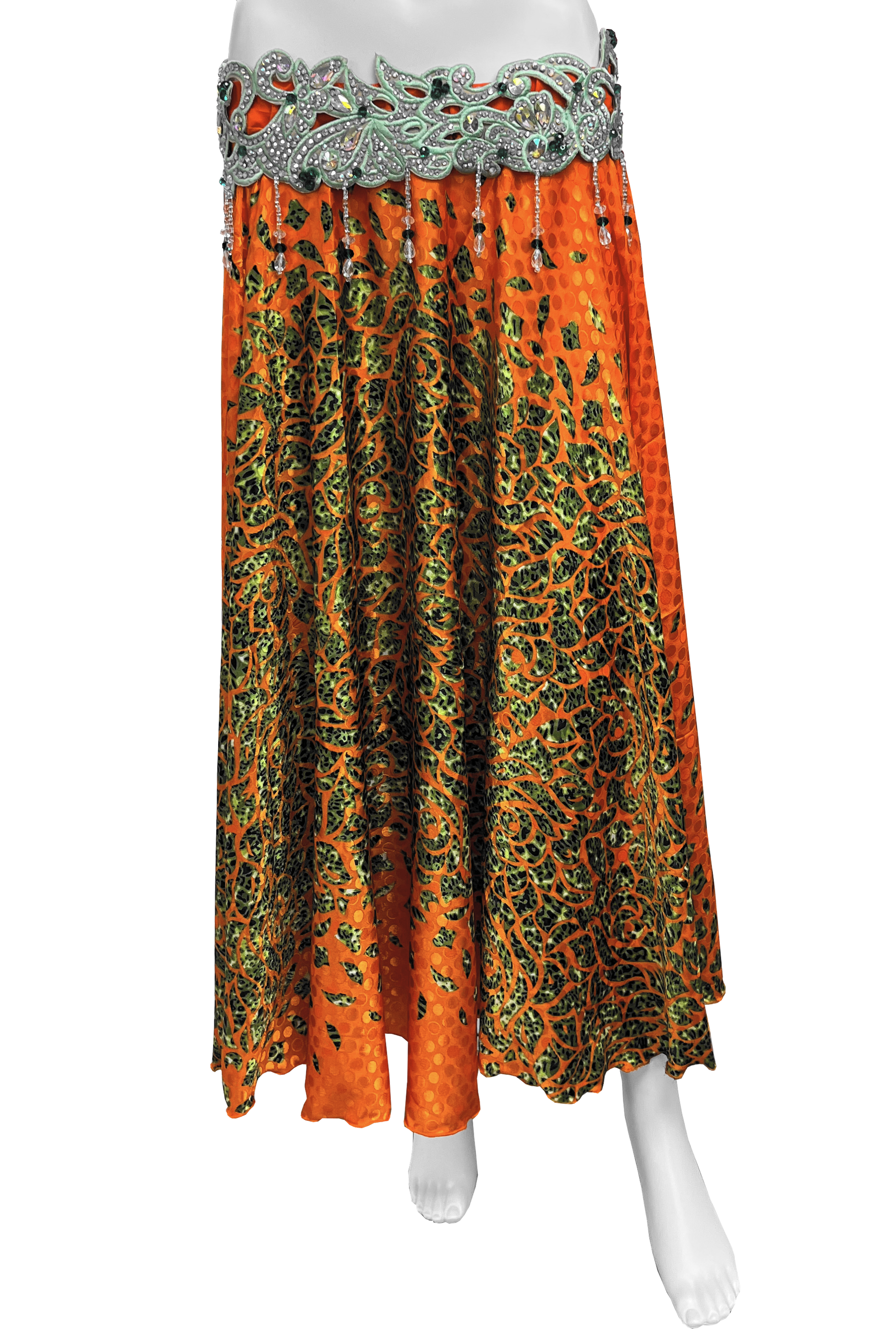 Full length skirt with shiny spots