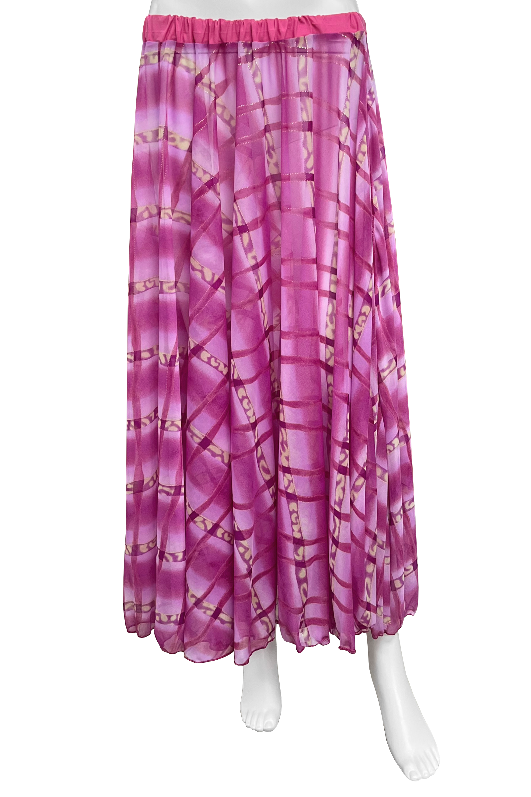 Lavender and magenta circle skirt