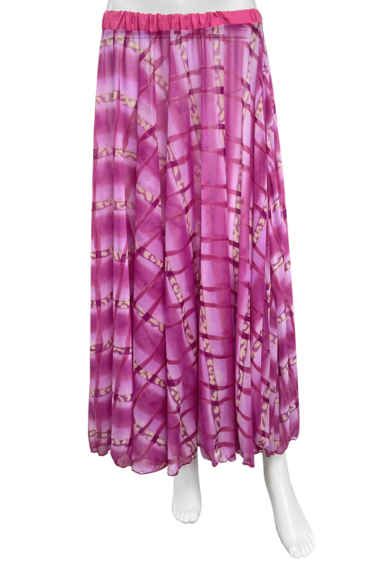 Lavender and magenta circle skirt
