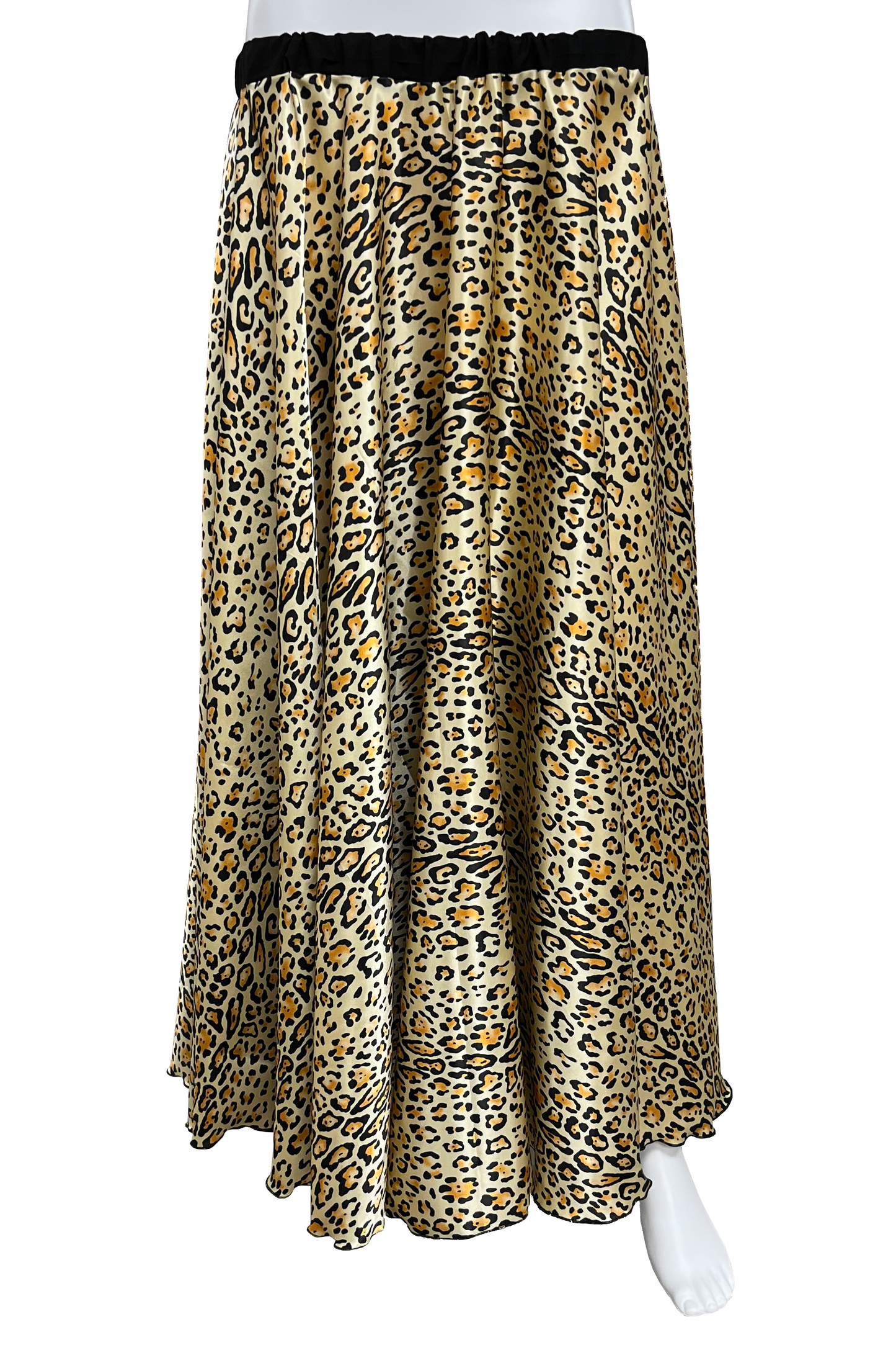 Animal print circle skirt