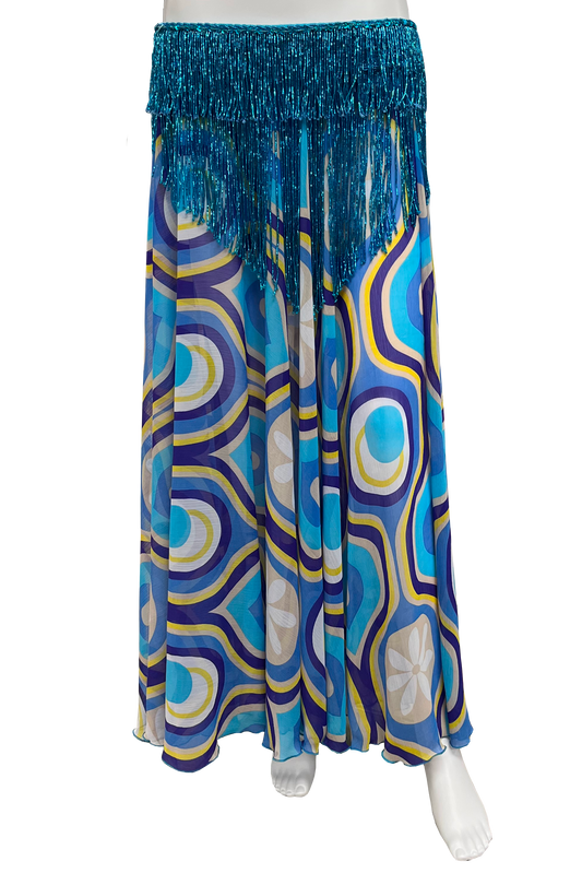 Geometric bellydance skirt