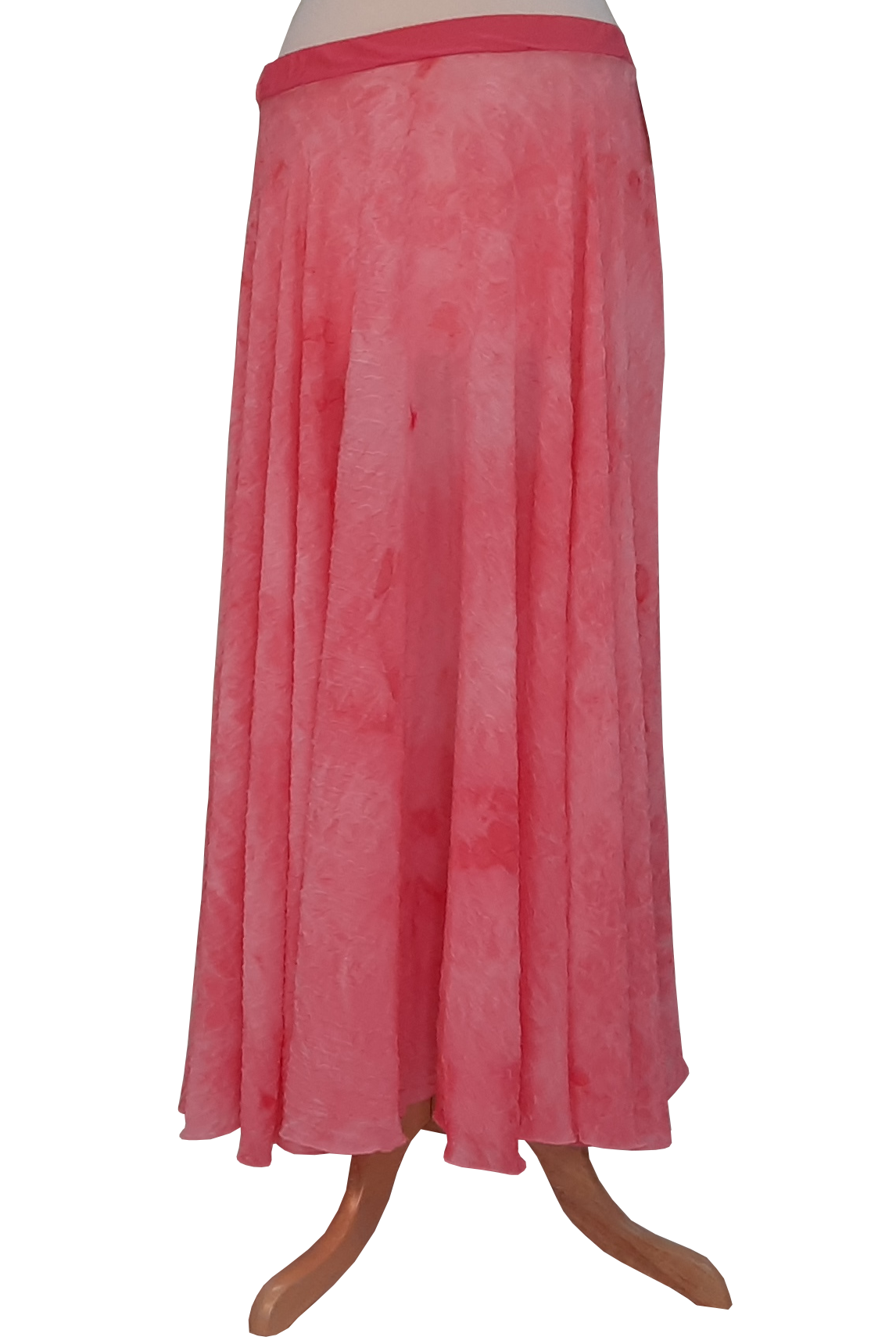Pink maxi circle skirt for bellydance
