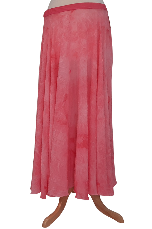 Pink maxi circle skirt for bellydance