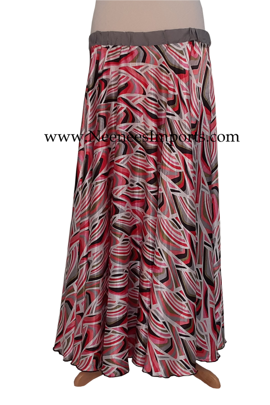 Long patterned skirt